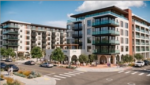 Artist's rendition of the senior living community at SDSU Mission Valley. (Image: Urbal Architecture)